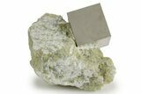 Natural Pyrite Cube In Rock - Navajun, Spain #337879-1
